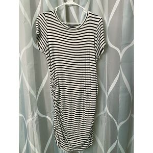 Striped cute maternity dress XL